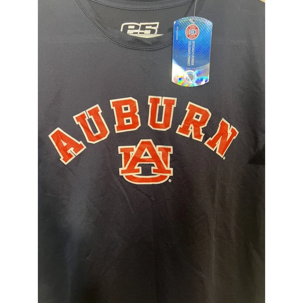 E5 Auburn University EAGLE T-shirt Blue Men's M Short Sleeves NWT Defect READ - Picture 2 of 7
